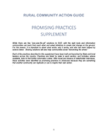 Thumbnail for Rural Community Action Guide: Promising Practices Supplement