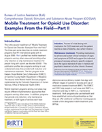 Thumbnail for Mobile Treatment for Opioid Use Disorder: Examples From the Field—Part II